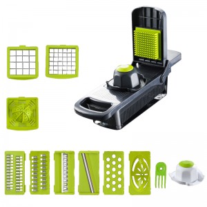 Kitchen Tool 9 In 1 Multifunctional Manual Vegetable Chopper Potatoes Peeler Julienne Cutter Slicer Onion Dicer Vegetable Cutter