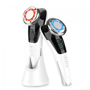 EMS Massager LED light therapy Sonic Vibration Wrinkle Removal Skin Tightening Hot Cool Treatment Skin Care Facial Beauty Device