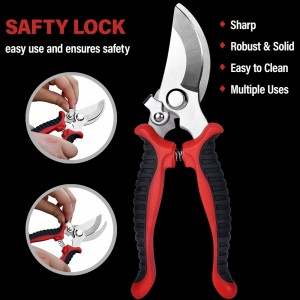 2 Pieces stainless steel rustproof blade flower branch pruning pruner mini gardening tool set