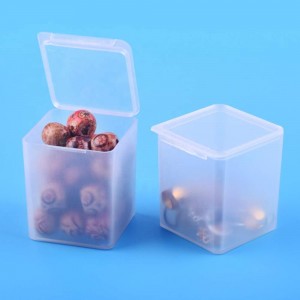Custom High Quality Empty Frosted Printed Plastic Storage Display Box for Small Daily Necessities