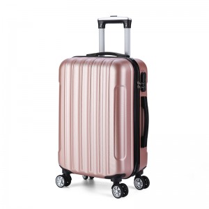Logo printing luggage sets abs hard shell suitcase set travel trolley luggage bag