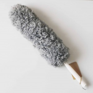 Flexible extendable telescopic cobweb microfibre clean feather duster extending brush