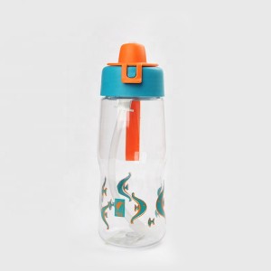 custom logo school sports kids Tritan bottle , kids straw water bottle BPA free