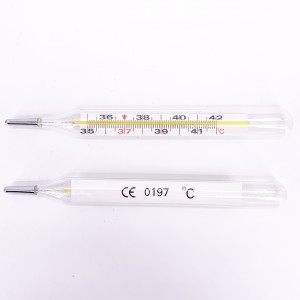 High Quality Medical Glass Mercury Clinical Thermometer