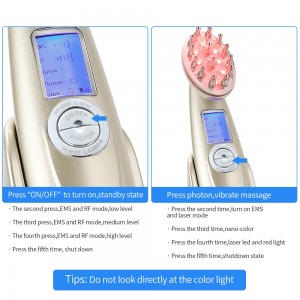 hair care tool for salon hair growth comb laser hair comb massager comb