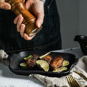 Nordic restaurant home kitchenware black baking pan unique matte design cheese ceramic bakeware