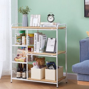 Kitchen Storage 2021 Hot Sales Kitchen Cabinet Shelf Cupboard Organizer Rack Wooden Storage Kitchen Rack storage