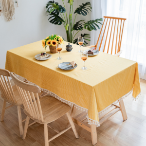 Best Sellers Net Ins Fresh Plaid Table Cloth Cotton and Linen Tassel Coffee Towel Dropshipping Home Tablecloths