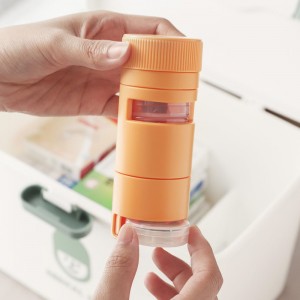 Multifunctional Weekly 7 Days Pill Box with Grinder and Cutter Plastic Pill Case Storage Organizer for Daily Use Travel Outdoor