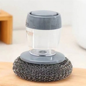 Kitchen Dish Pot Pan Sink Cleaning soap dispensing palm brush Dish Scrubber Kitchen Brush for Kitchen Washing