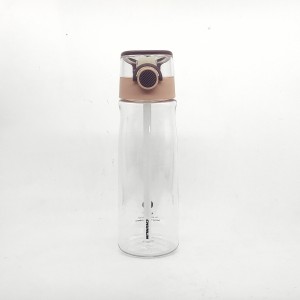 custom plastic water bottle BPA free ,Custom Adults sport Plastic water bottle with straw