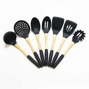 Hot Sale 6 pieces 7 pieces home kitchenware gadgets nonstick silicone cooking set kitchen utensils