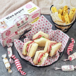 Wholesale Custom Food Grade greaseproof wax PE coated sandwich Burger Bread Packaging Wrapping Paper With Logo Print