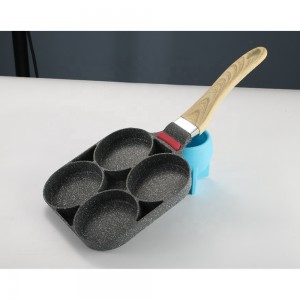 New 4-hole non-stick aluminum alloy omelette breakfast artifact pancake pan