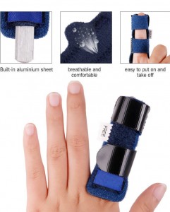 GenetGo Trigger Finger Splint, Mallet Finger Brace for Index, Middle, Ring Finger – Tendon Release & Pain Relief