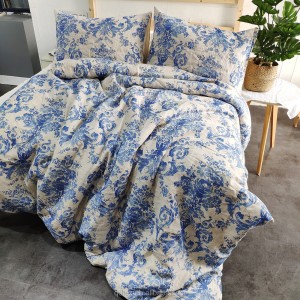 Best Sale Luxury New Design Modern Famous Brand Printed 100% Cotton Home Bed Comforter bed sheet bedding set