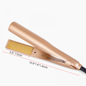 Welcomed twisted flat irons gold 360 degree rotate ceramic quick straightener curler hair care tools