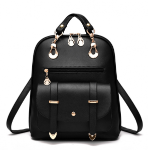 In Stock Candy Color Women PU Leather School Bags Fashion Girls Leisure Travel Shoulder Bag