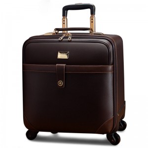 Cheap Print Trolley Luggage Travel Suitcase With Retractable Wheels