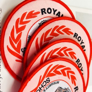 Free Samples Customized iron patch iron on woven patch for garments accessories