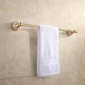 6 PCS Bath Hardware Set Modern Luxury Gold Plated Hotel Bathroom