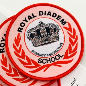 Free Samples Customized iron patch iron on woven patch for garments accessories