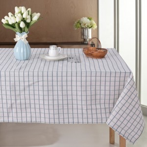 Factory fabric polyester cotton dining tablecloth table cover Thick tea linen home table cloth for home party wedding decoration