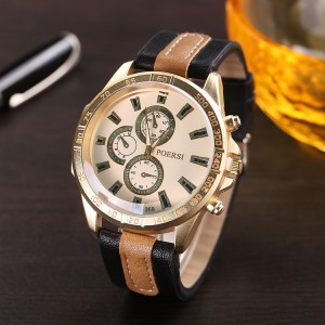 Men Quartz Watch Luxury Leather Sports Wristwatch Geneva Mechanical Watch(KKWT2006)