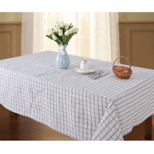 Factory fabric polyester cotton dining tablecloth table cover Thick tea linen home table cloth for home party wedding decoration