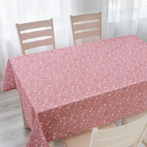 Coated Tablecloth Digital Print Cotton Design Elastic Christmas Table Cloth
