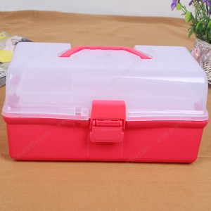 3 Layers Split Grid Home Clear Plastic Storage Box Container Jewelry Bead Organizer Medicine Case Cosmetics Box