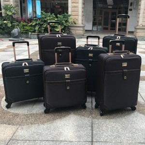 Cheap Print Trolley Luggage Travel Suitcase With Retractable Wheels