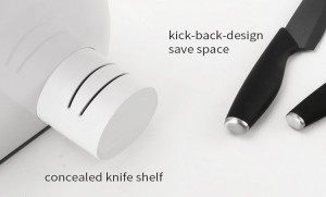 Amazon Hot Multi-function UV Disinfection Knife Holder Kitchen Appliances Hot Air Dryer Clear Knife Block Set