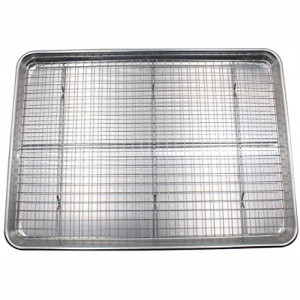 Stainless Steel Cookie Sheet Cooling Rack Set Baking Tray Bakeware Baking Sheet and Rack Set