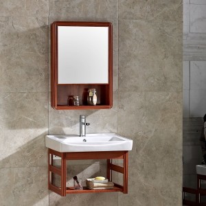 New modern aluminum bathroom mirrored vanity cabinet with lavatory basin bathroom equipment mirror set toilet lavabo cabinet set