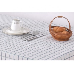 Factory fabric polyester cotton dining tablecloth table cover Thick tea linen home table cloth for home party wedding decoration