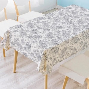 Coated Tablecloth Digital Print Cotton Design Elastic Christmas Table Cloth