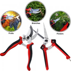 2 Pieces stainless steel rustproof blade flower branch pruning pruner mini gardening tool set