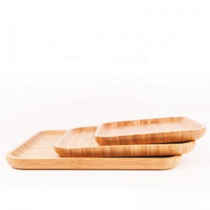 Luxury eco-friendly reusable biodegradable custom kids bamboo wood baby food dinner plates bamboo tray set dinnerware