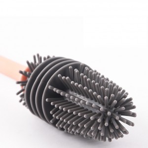 Long Handle Silicone Glass Bottle Cleaner Brush Water Bottle Cleaning Brush Household Tea Kitchen Wash Cup