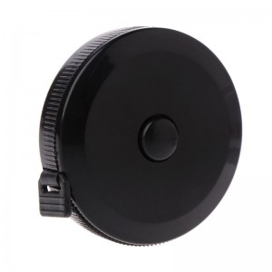 1.5m60inch Black Tape Measures Dual Sided Retractable Tools Automatic ABS Flexible Mini Sewing Measuring Tape
