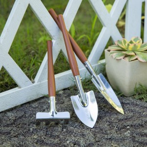 Outdoor Stainless Steel Garden Hand Trowel Fork 3pcs Mini Tools Set
