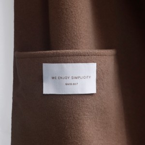 Custom Logo Printed Clothing Accessories Private Damask Woven Label for Apparel Clothing Garment Labels