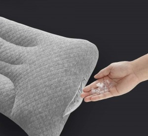 Bed Pillow, Adjustable Cervical Pillow for Sleeping, Fill with Innovative TPE Hose Relief Neck & Shoulder Pain