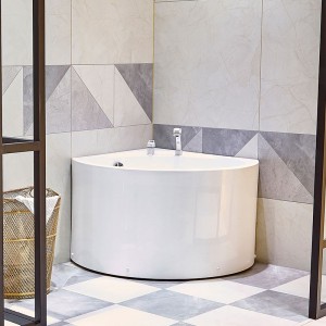 Japanese acrylic mini standing faucet movable white common bathtub for small size