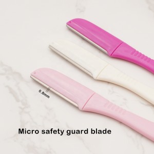 2021 Popular Makeup Tools White, Pink, Rose Red Colors of 3pcs face razor women eyebrow