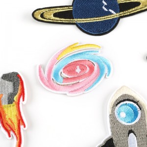 Embroidered Planet UFO Astronaut Badge Patches for Clothing Accessories