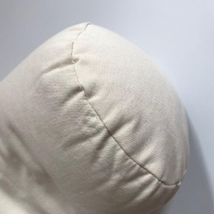 100% cotton zippered shell bolster buckwheat husk pillow for sleep