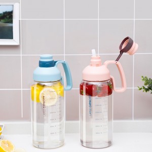 1.8l Large Capacity Sports Water Bottle Drinking Bottle Water Bottles Bpa Free Gym 1800ML Big Capacity Plastic Customized Color