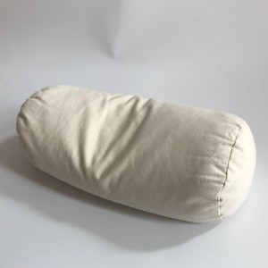 100% cotton zippered shell bolster buckwheat husk pillow for sleep